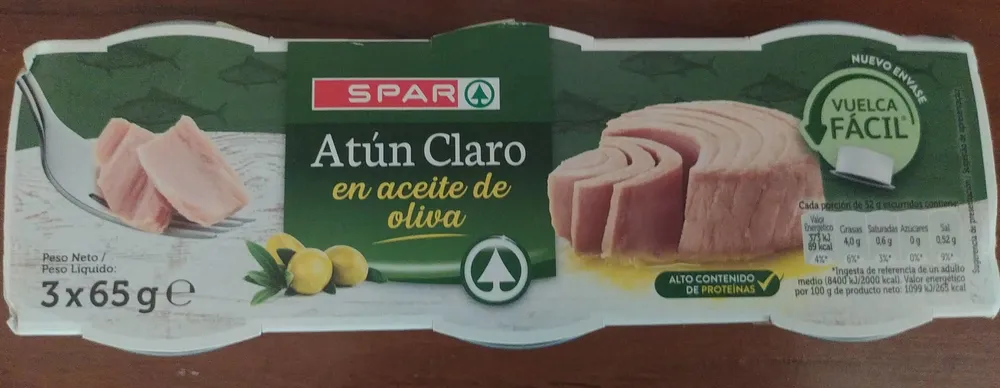 Atún claro en aceite de olviA