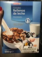 Cereales rellenos de leche