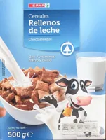 Cereales rellenos de leche