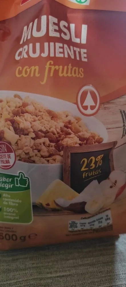 Muesli crujentes con frutas