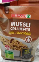 Muesli crujiente con chocolate