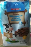 Cereales rellenos de crema de leche