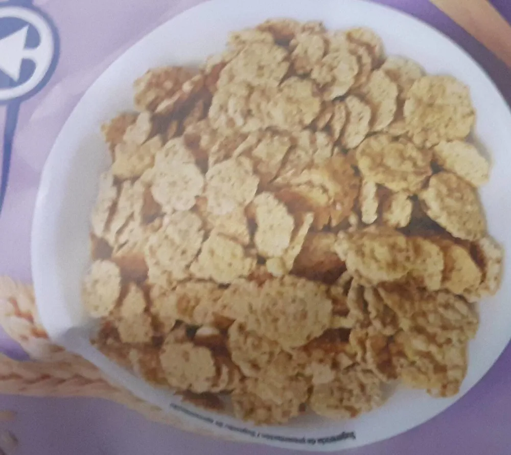 Copos de arroz y trigo