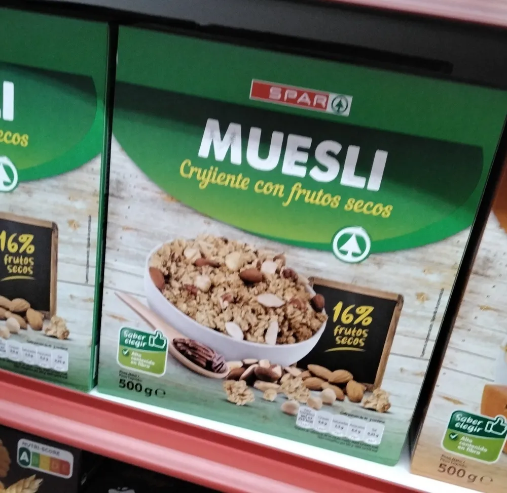 Muesli con frutos secos