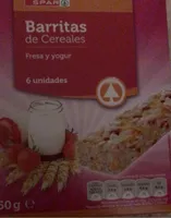 Barritas de cereales fresa y yogur