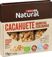 Barritas cacahuete ecológicas