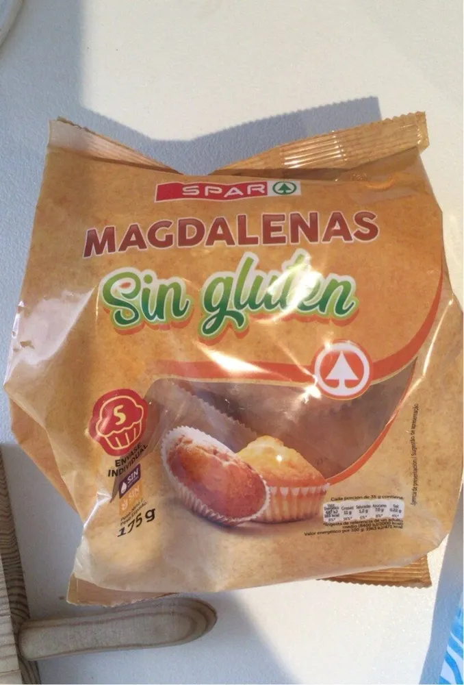Magdalenas sin gluten