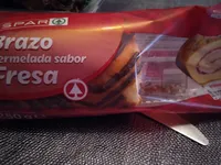 Brazo con mermelada sabor fresa