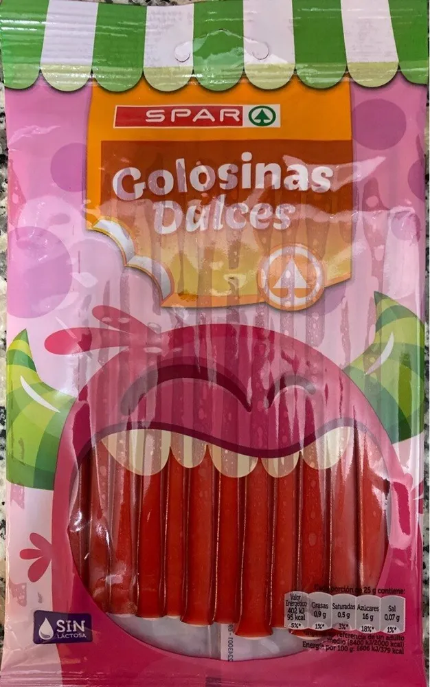 Golosinas Rellenas de Fresa
