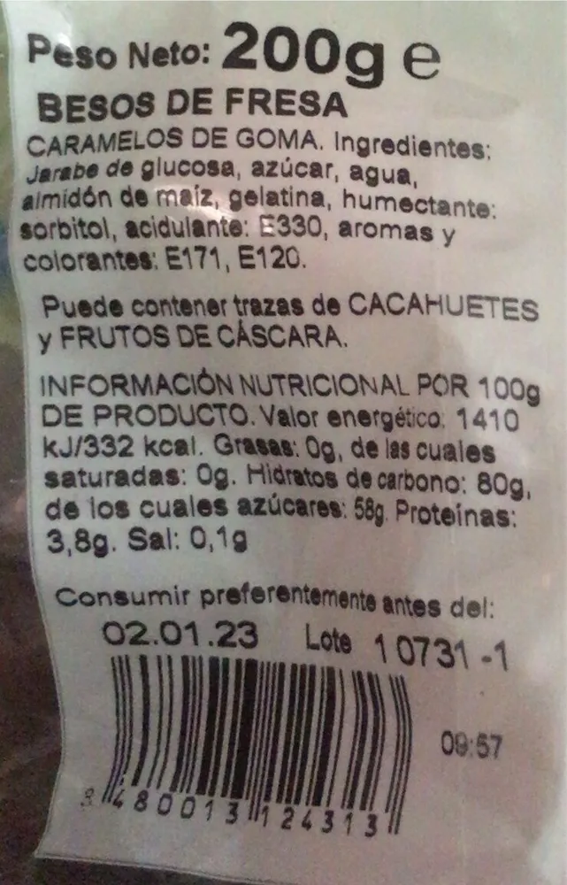 Golosinas dulces