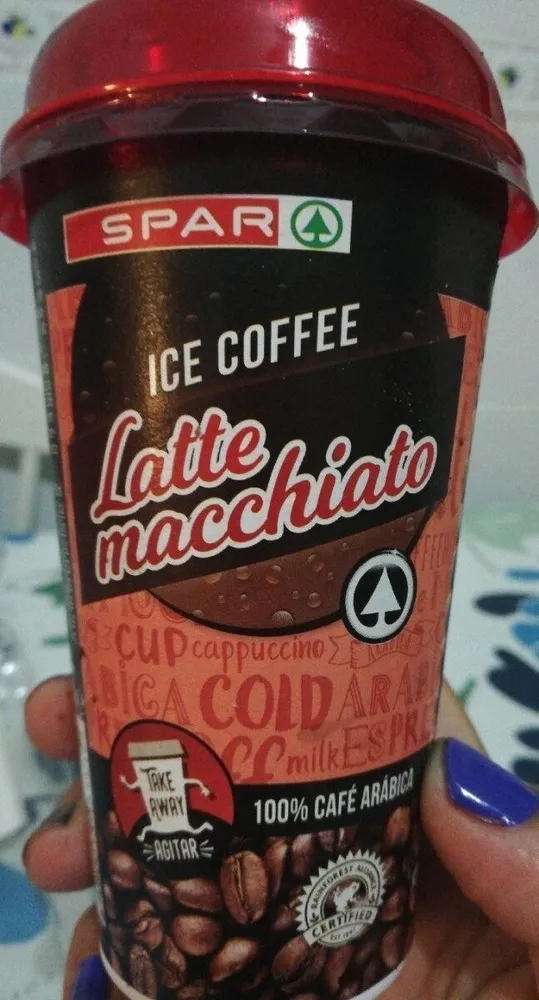 Ice coffee latte macchiato