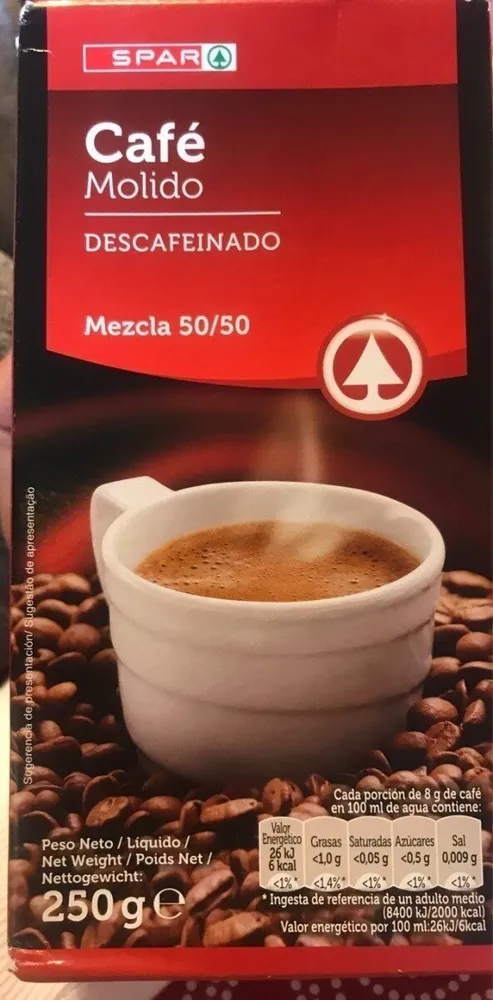 Cafe molido descafeinado