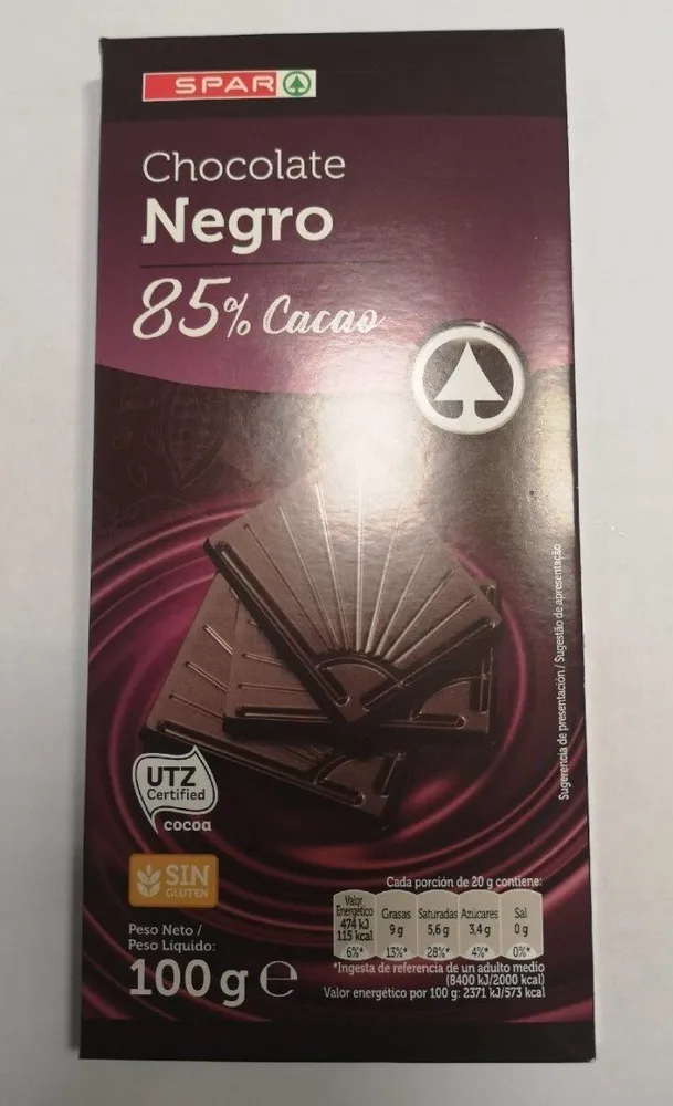 Chocolate negro 85% cacao