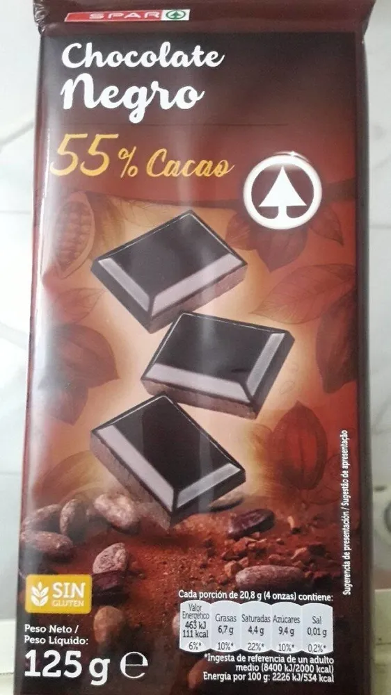 Chocolate negro 55% cacao