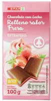 Chocolate con leche relleno sabor fresa
