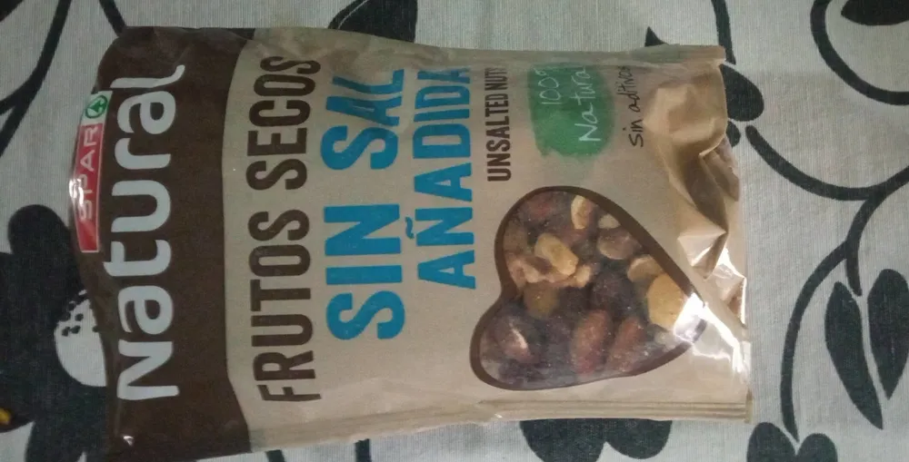 Frutos secos sin sal añadida