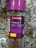 Fideos sabor chocolate