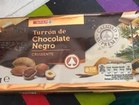 Turrón de chocolate negro crujiente