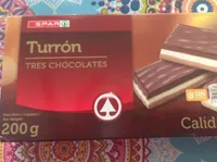 Turrón tres chocolates