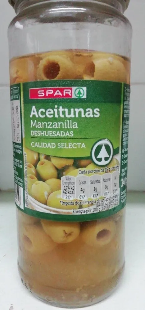340 G-aceitunas Sin Hueso