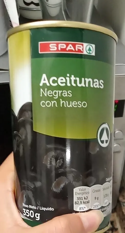 Aceitunas Negras con hueso