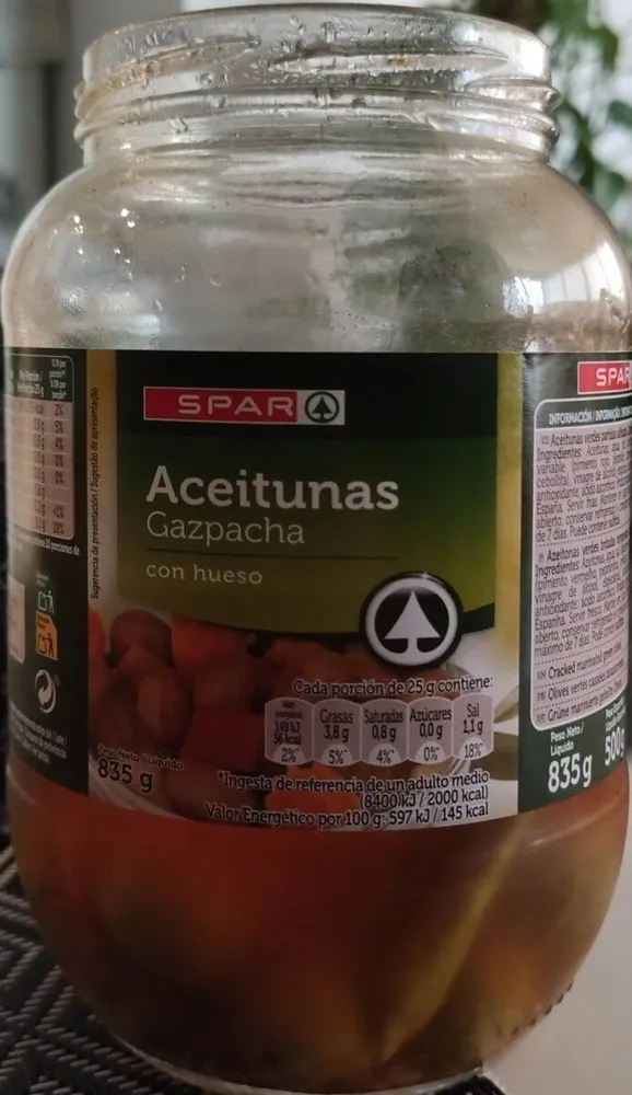 Aceitunas gazpacha
