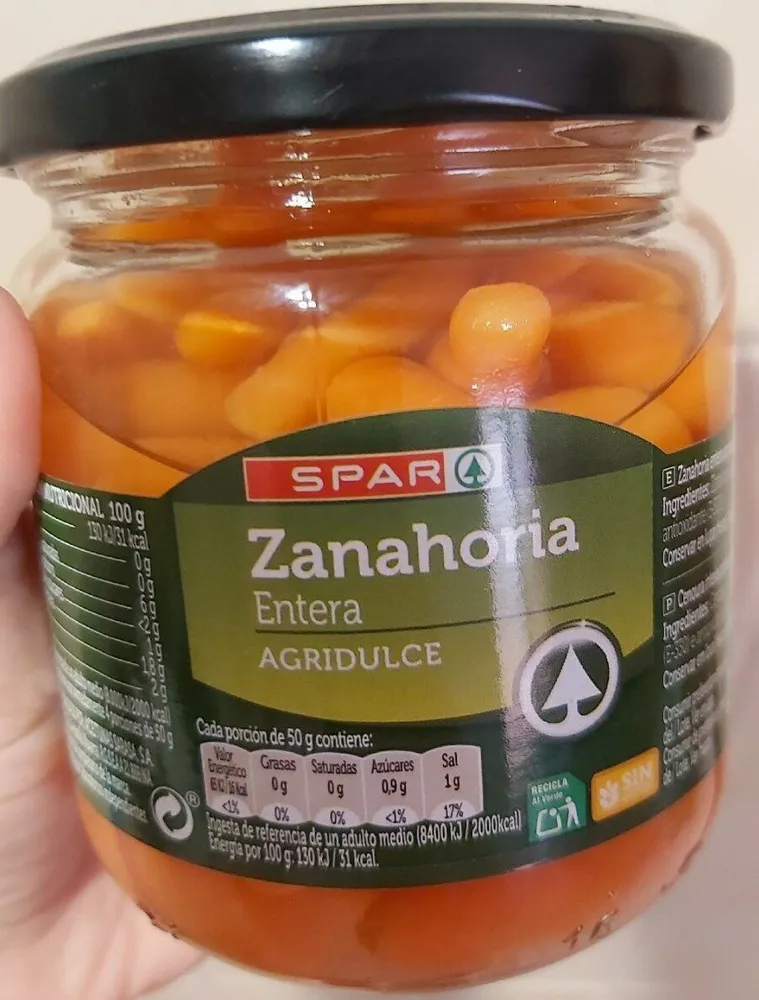 Zanahoria Entera Agridulce
