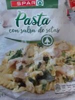 Pasta con salsa de setas