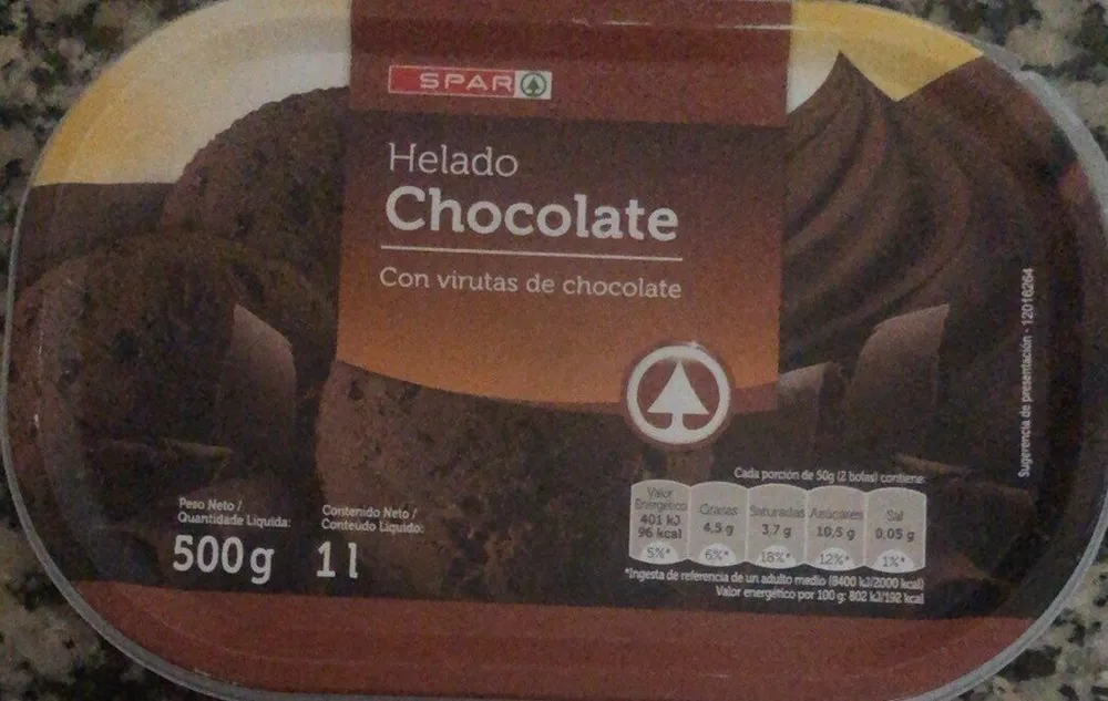 Helado chocolate