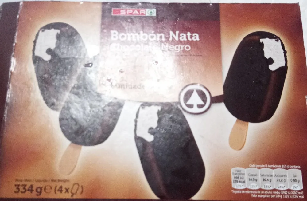 Bombón Nata Chocolate Negro