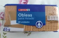 Obleas para helado