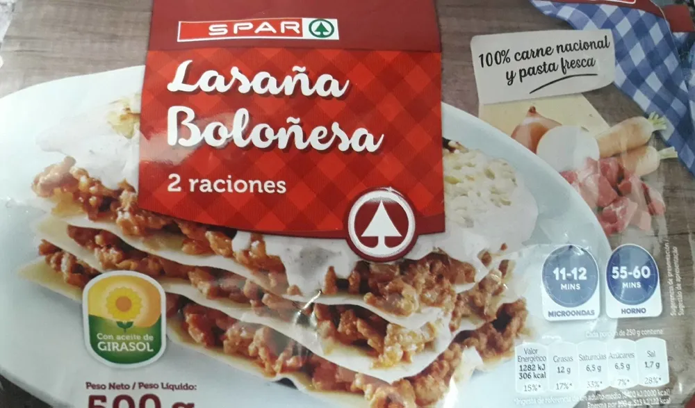 Lasaña boloñesa