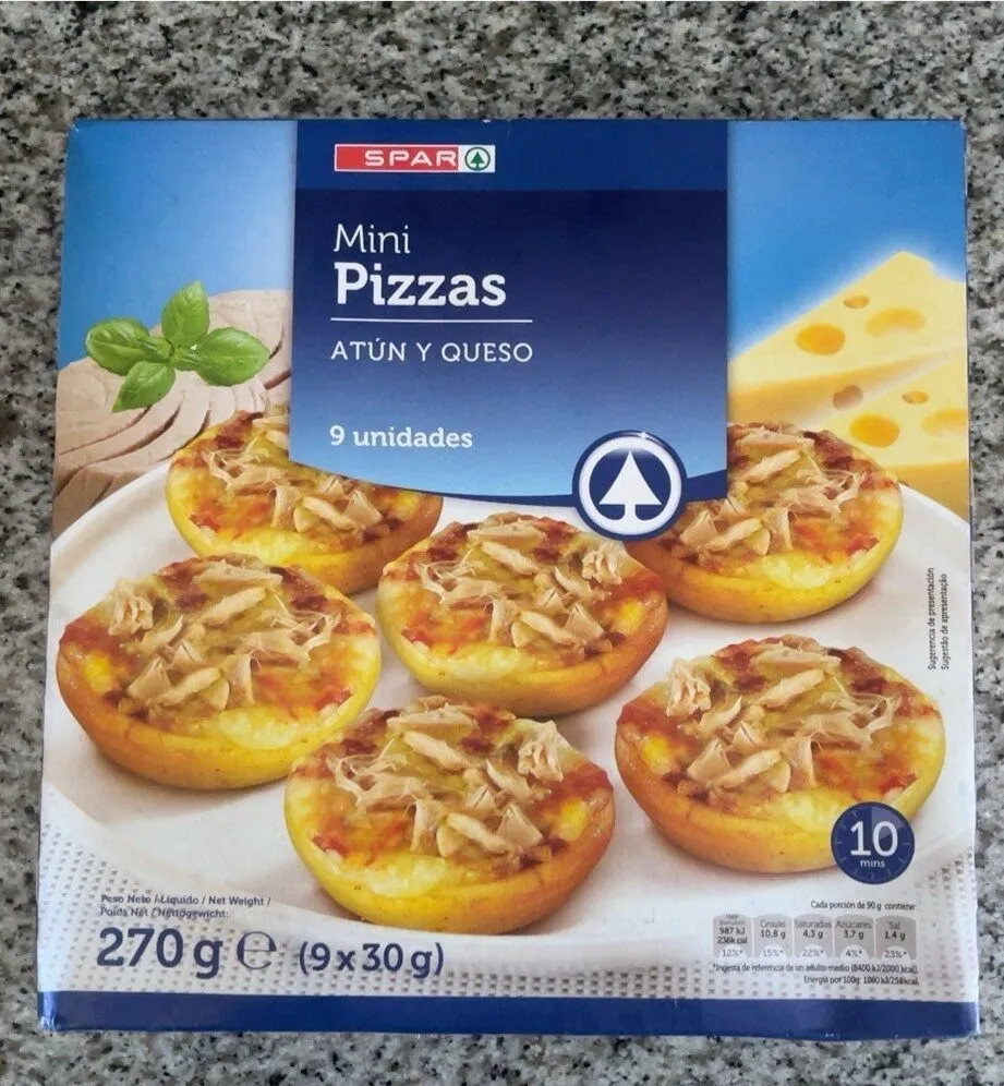 Mini Pizzas atún y queso