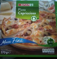 Pizza capricciosa masa fina