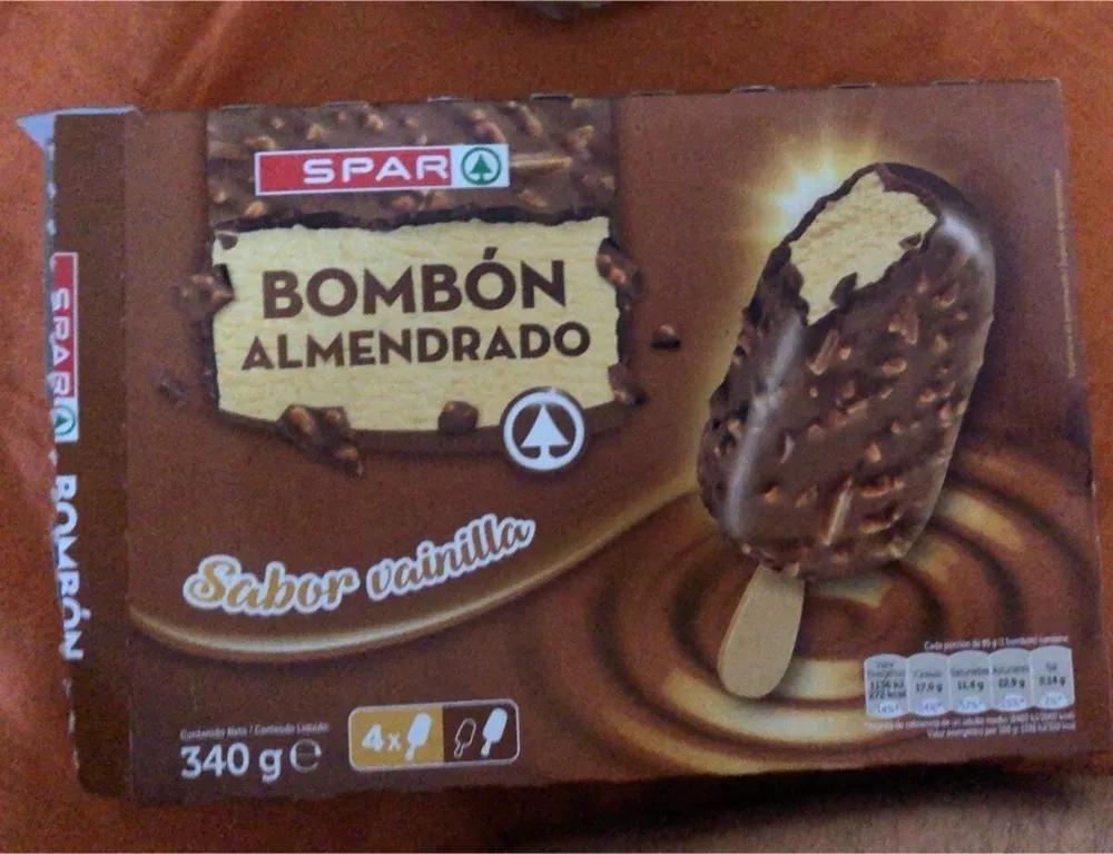 Bombón almendrado sabor vainilla