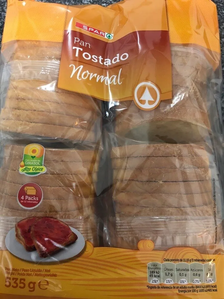 Pan Tostado Natural