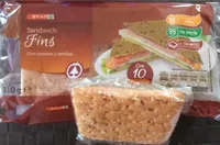 Sandwich fins con cereales y semillas
