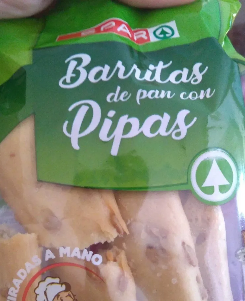 Barritas de pan con pipas