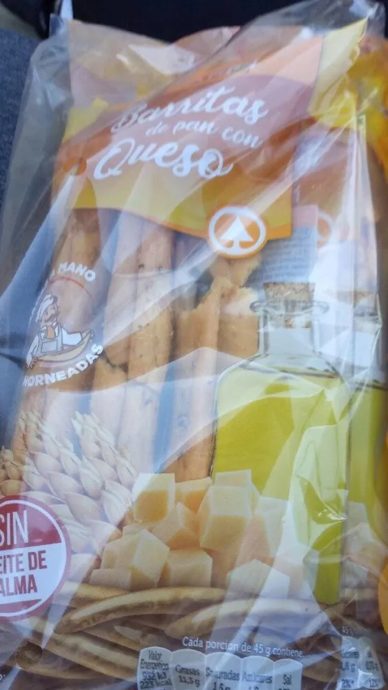 Barritas de pan con queso