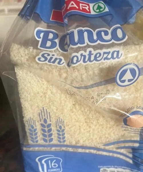 Pan de molde blanco