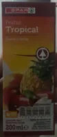 Frutas tropical zumo y leche