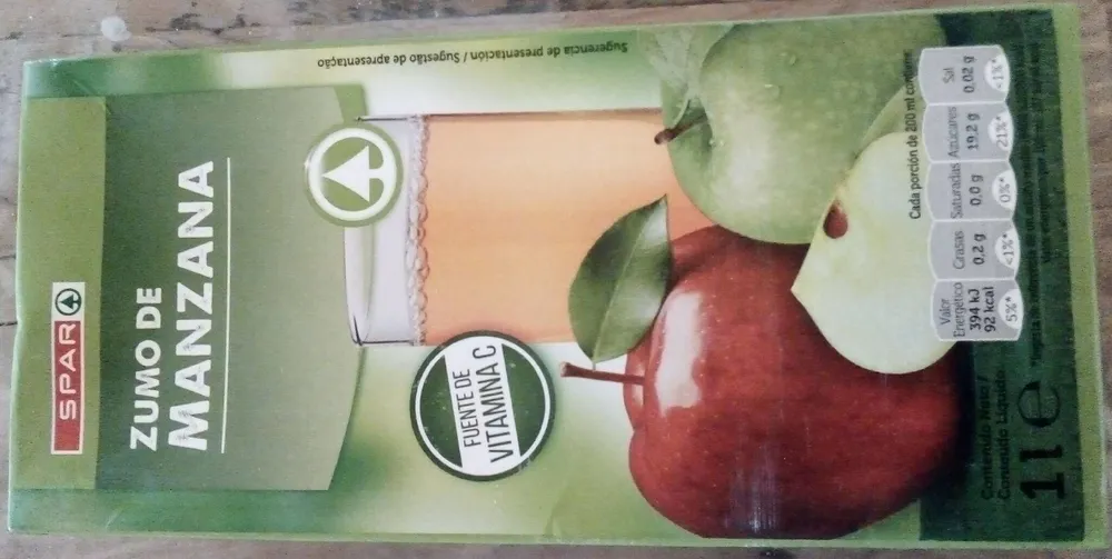 Zumo de Manzana - Jus de pomme
