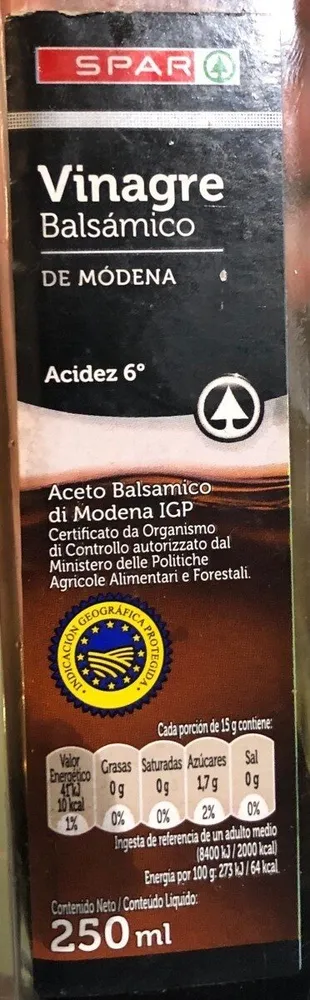 250 Ml-vinagre Balsámico De Módena