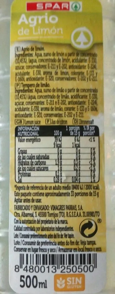 Agrio de limón