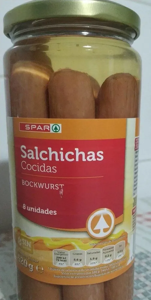 Salchichas cocidas