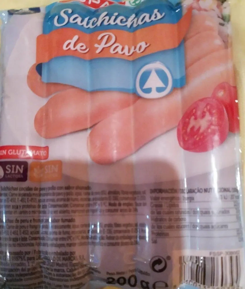 SALCHICHAS DE PAVO