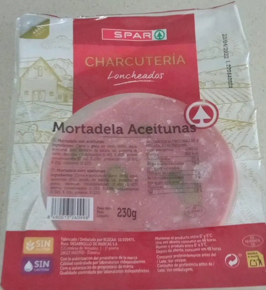 Mortadela aceitunas