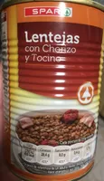 Ientejas con chorizo y tocino