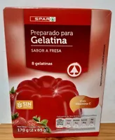 Preparado para gelatina fresa