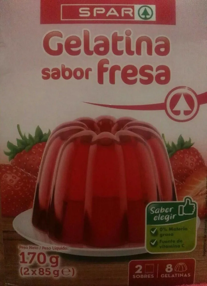 Gelatina sabor fresa
